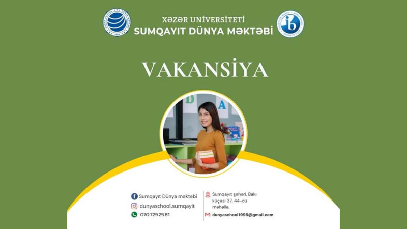 Sumqayıtda müəllimlərin işə qəbulu elan edilib