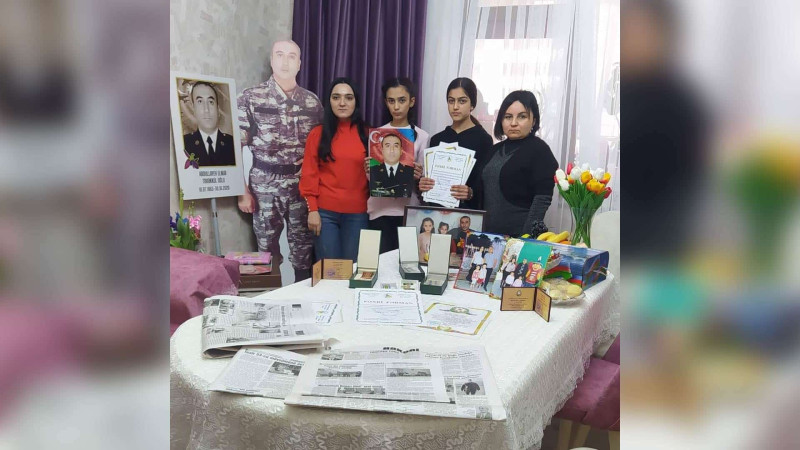 Vətən müharibəsi şəhidi Elnur Abdullayevin ailəsi ziyarət olunub