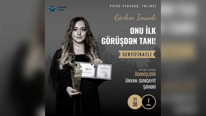 İnsanları tanımaqda çətinlik çəkirsinizsə, 7 aprel keçiriləcək təlimə qoşulun