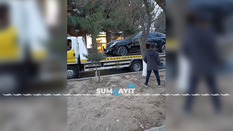 29-cu məhəllədə iki avtomobil toqquşub