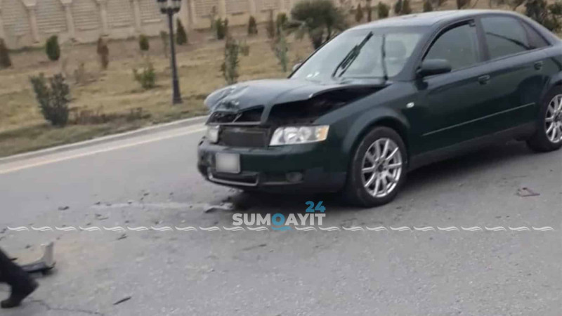 Sülh küçəsində 3 avtomobil toqquşub
