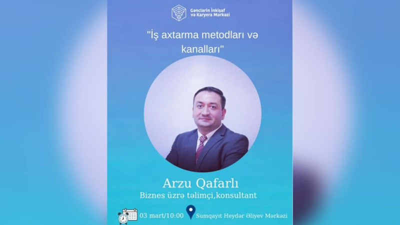 Sumqayıtda yuxarı sinif şagirdləri və universitet tələbələri üçün təlim keçiriləcək