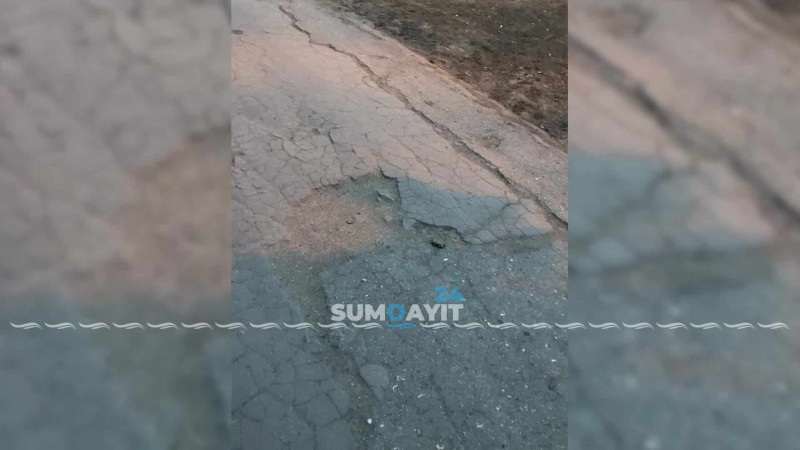 Sumqayıtda daha bir asfaltsız piyada yolu var