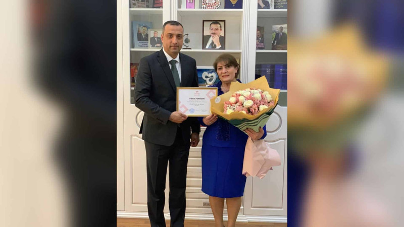Sumqayıtda mədəniyyət işçisi Fəxri fərman ilə təltif edilib