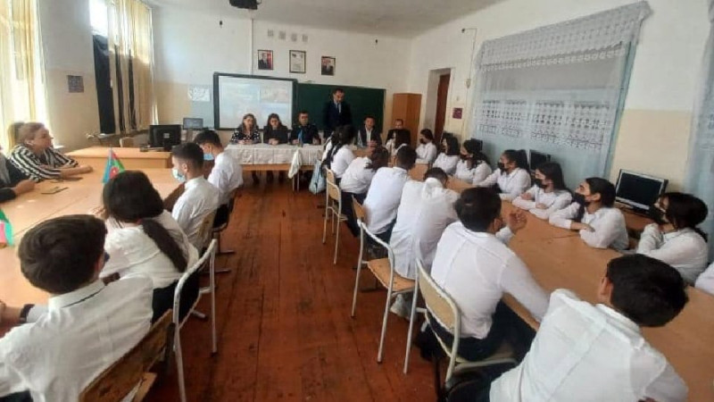 “Sumqayıt Narkomaniyaya Yox Deyir” adlı tədbir daha bir məktəbdə baş tutub 