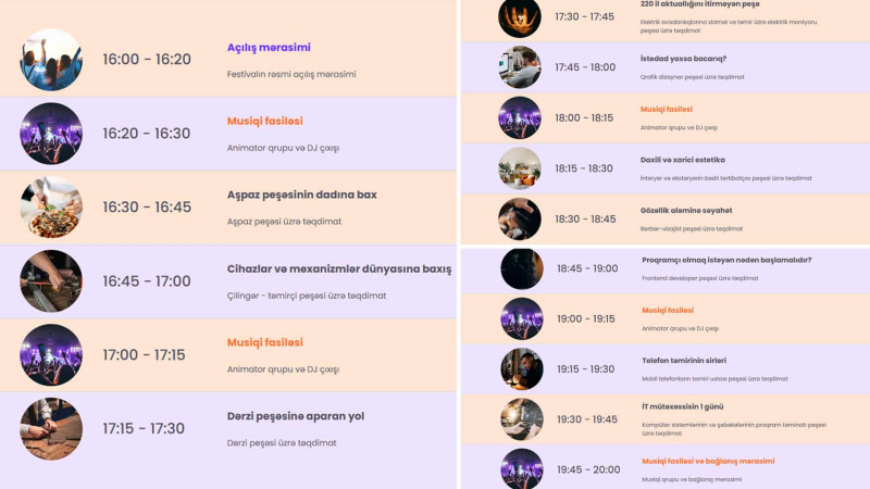 Sumqayıtda həm əylənə, həm də öyrənə biləcəyiniz “Peşələr festivalı” təşkil olunacaq