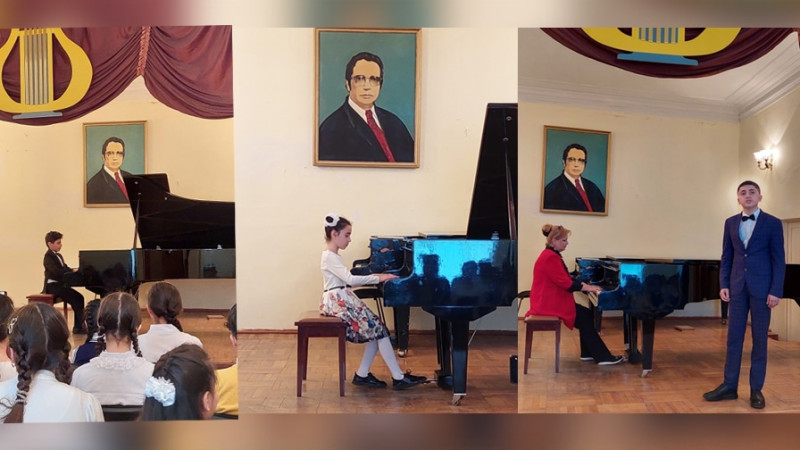 Qara Qarayev adına musiqi məktəbinin şagirdlərinin konserti təşkil edilib
