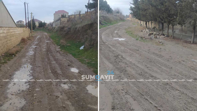 Saray sakinlərini yol problemi narahat edir