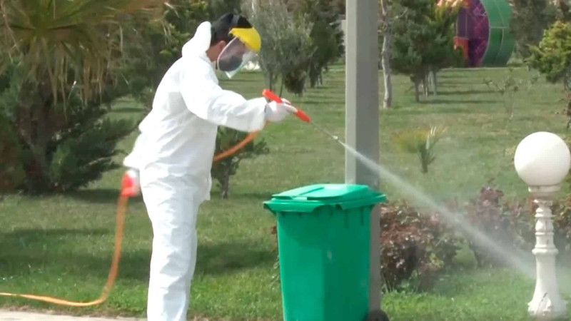 Sumqayıtda dezinfeksiya işləri aparılır