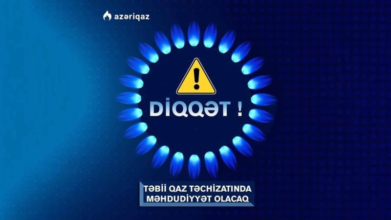 Sumqayıtın bəzi ərazilərində qaz təchizatında müvəqqəti fasilə yaranacaq