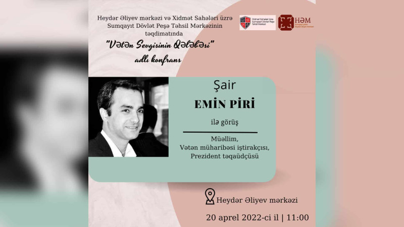 Sumqayıtda tanınmış şair Emin Piri ilə görüş baş tutacaq