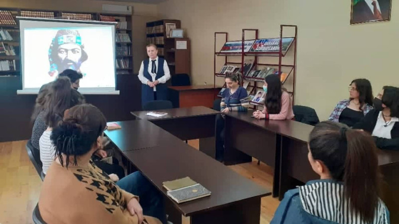 Molla Pənah Vaqifin 305 illiyinə həsr olunmuş ədəbiyyat saatı keçirilib