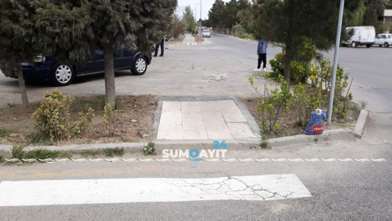 Üzeyir Hacıbəyov küçəsində mövcud olan “zebra” problemi həll edilib