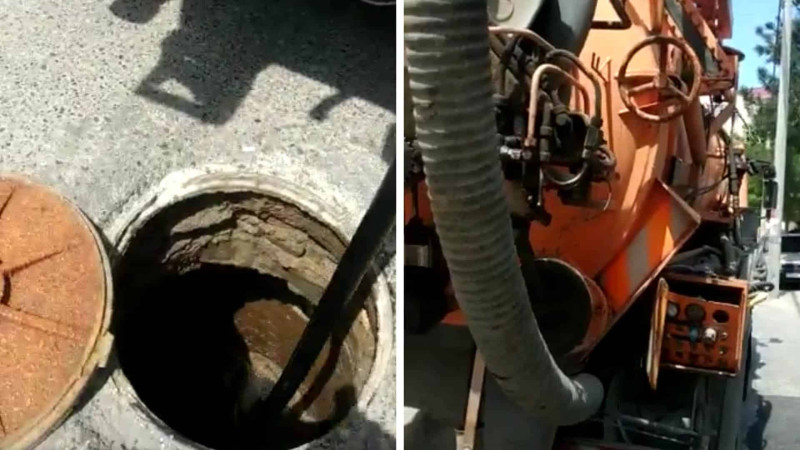 Sukanal İdarəsinin əməkdaşları təmizlik işlərini davam etdirir