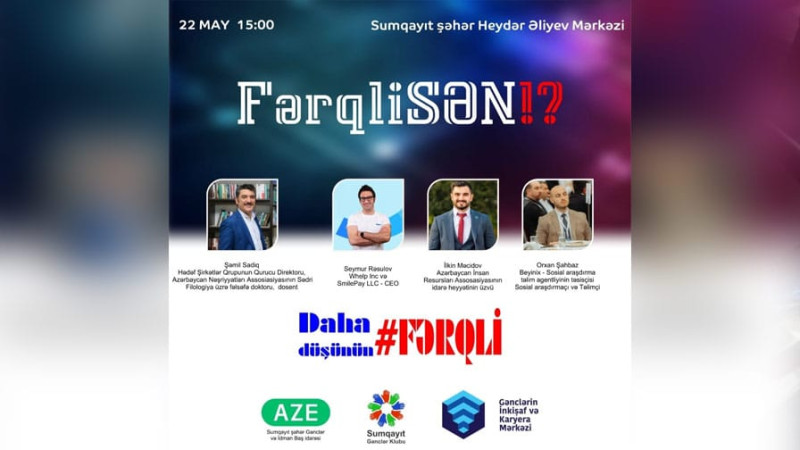 Sumqayıtda gənclərin asudə vaxtının səmərəli keçirmələri üçün  forum təşkil olunacaq