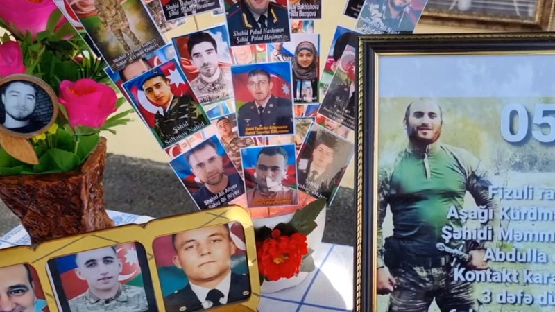 İki şəhidin xatirəsinə tikilən bulağın açılışı olub