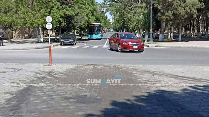 Sumqayıtın bu küçəsində tez-tez yol qəzaları olur