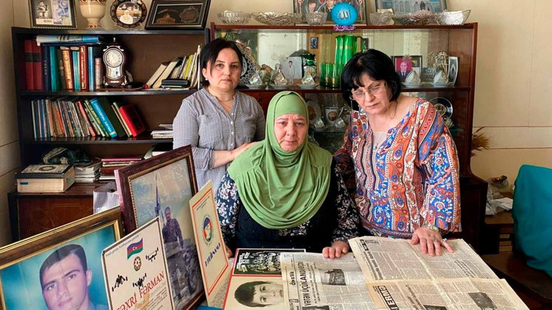 Şəhid Vüqar Manafovun ailəsi ziyarət olunub