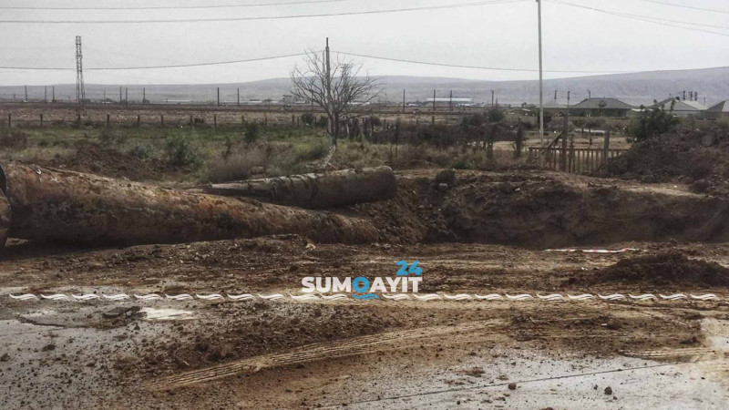 Yararsız kanalizasiya boruları yeniləri ilə əvəzlənir