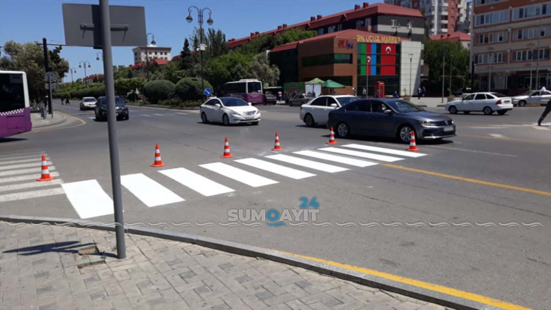 Sumqayıtda “zebra”lar yenilənir
