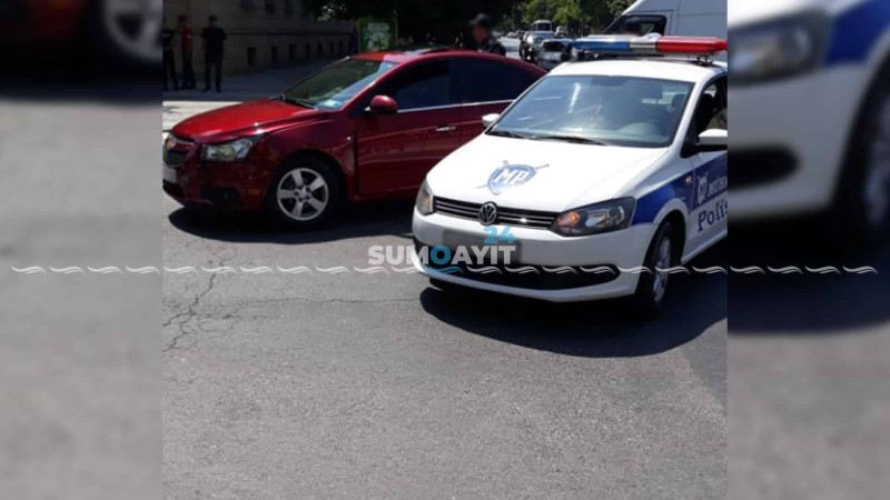 Mühafizə Polisinin avtomobili ilə “Chevrolet” toqquşub