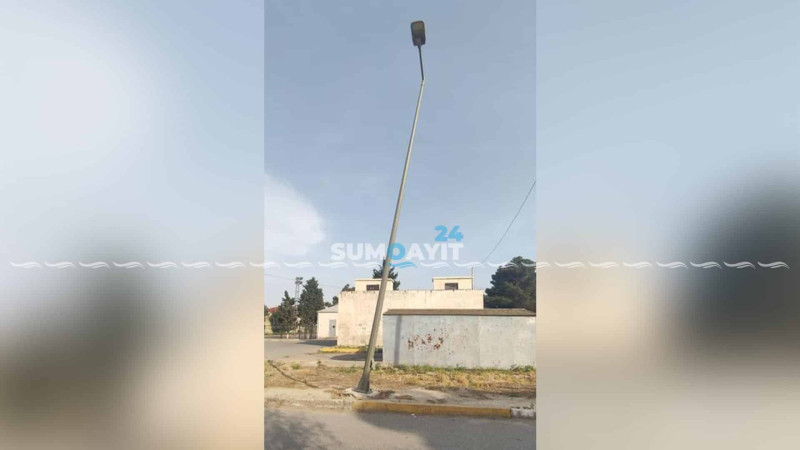 İşıq və elektrik dirəkləri sakinləri narahat edir