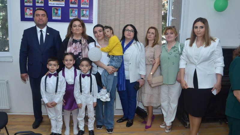 41 nömrəli məktəbdə şəhid, qazi və aztəminatlı ailələrlə görüş keçirilib