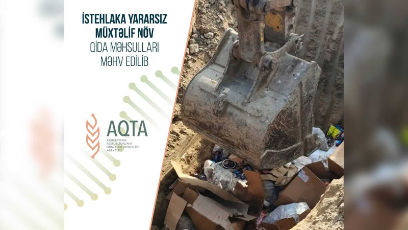 “Camal LTD” MMC-nin 2 tondan çox məhsulu utilizasiya edilib