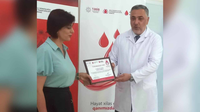 Sumqayıt Tibb Mərkəzi mükafatlandırılıb