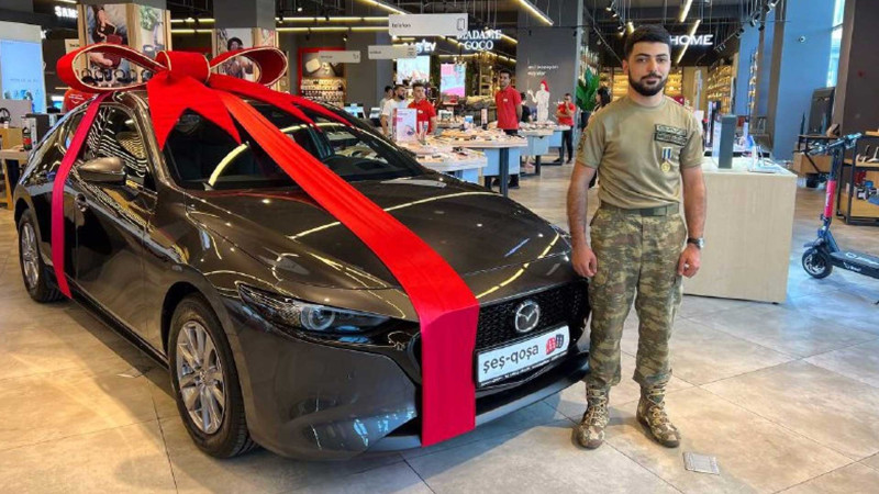 23 yaşlı müharibə iştirakçısı “Mazda 3” avtomobili qazanıb