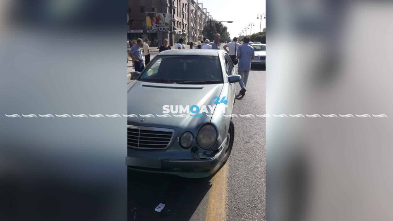 Biznes Mərkəzinin yaxınlığında qəza baş verib