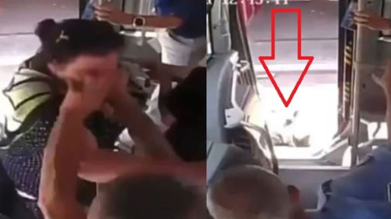 Qadını avtobusdan yerə salan sürücü işdən qovulub
