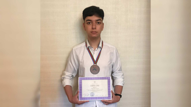 Şagirdimiz  fənn olimpiadasında medal qazanıb