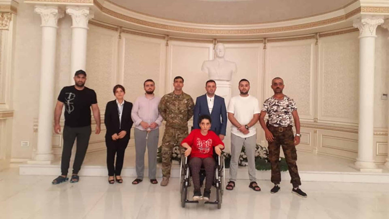 Fiziki məhdudiyyəti olan şəxslər Heydər Əliyev Mərkəzində ekskursiyada olublar