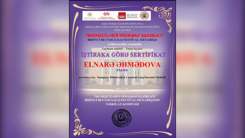 Uşaq İncəsənət Məktəbinin müəllimi festival-müsabiqədə iştirak edib
