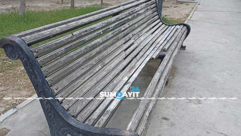 Uşaq meydançasında təhlükə: sürüşkən sınıq, elektrik naqilləri açıq vəziyyətdə