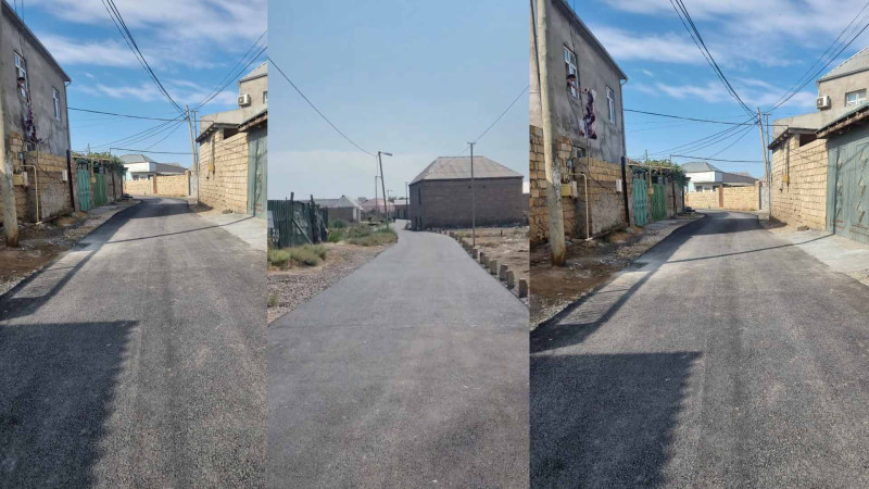 Sumqayıt bələdiyyəsi tərəfindən bu ərazinin yolları asfaltlanıb