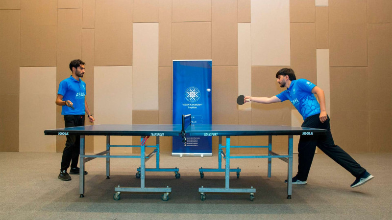 ASAN könüllüləri stolüstü tennis yarışında iştirak ediblər