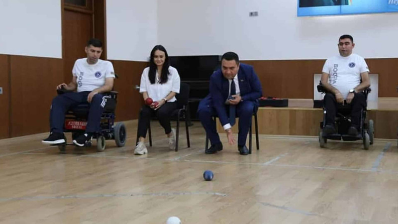 Boccia İdman Federasiyasının atletləri ilə görüş keçirilib