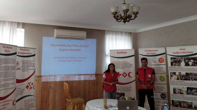 QAC Sumqayıt bölməsinin könüllüləri yayım sessiyasına qatılıblar