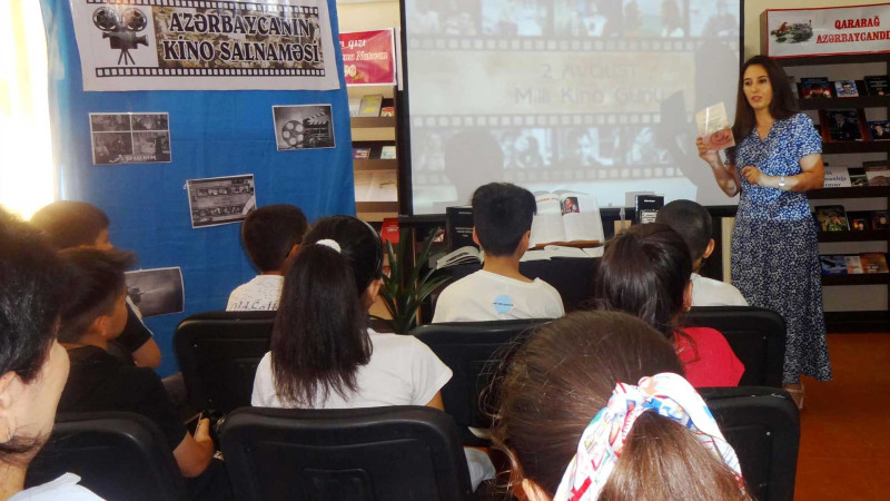 Mərkəzi Uşaq Kitabxanasında “Azərbaycanın kino salnaməsi” adlı tədbir baş tutub