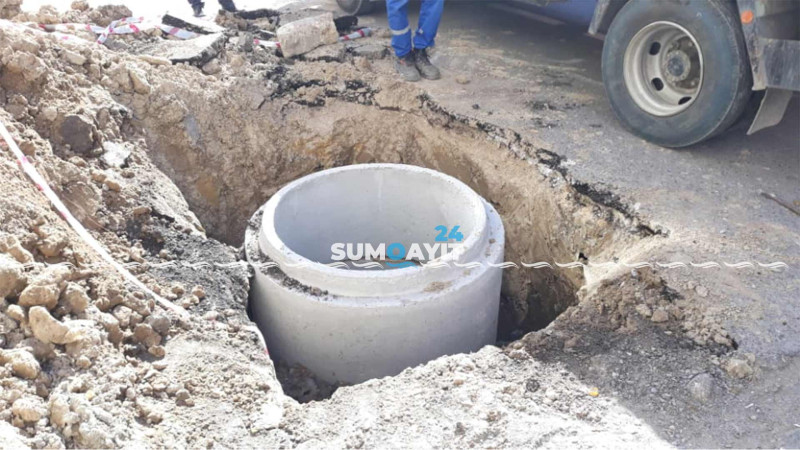 Sukanal İdarəsi kanalizasiya xəttini yeniləyir