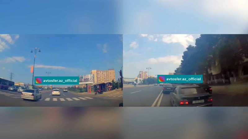 Sumqayıt: yol hərəkəti qaydalarını pozan sürücülər kameralara tuş gəliblər
