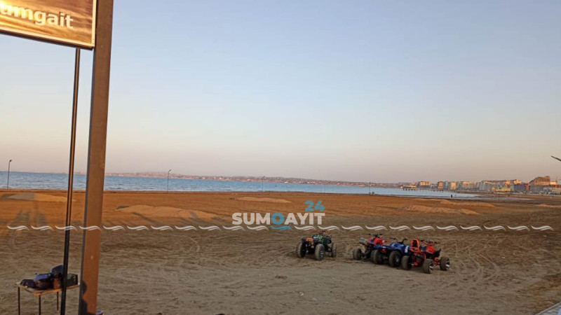 Sumqayıtda bir ilk: dəniz sahilində kvadrosikl sürə bilərsiniz
