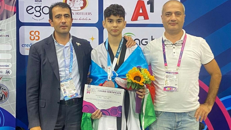 Taekvondoçumuz Dünya birinciliyindən medal ilə dönür