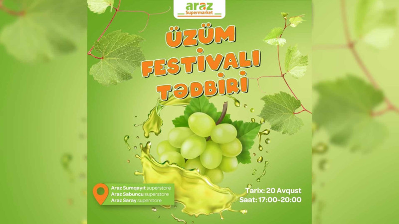 Həftəsonu Üzüm festivalı təşkil olunacaq