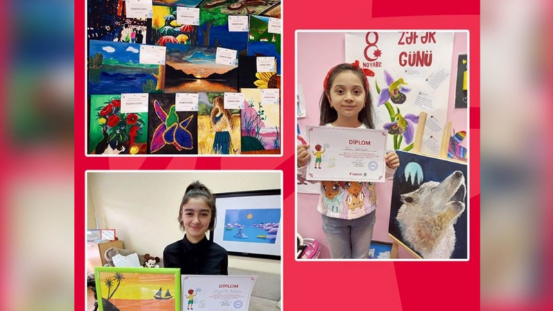 Rəsm əsərlərinin satışından əldə olunan vəsaitə şəhid övladları üçün hədiyyələr alınıb