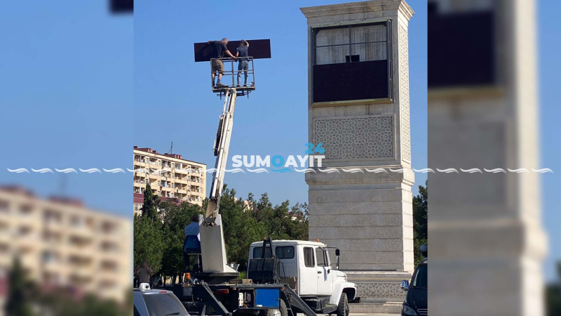 Yararsız vəziyyətdə olan saat təmir olunur