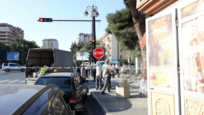 Heydər Əliyev prospektində yol nişanlarının yerləri dəyişdirilib