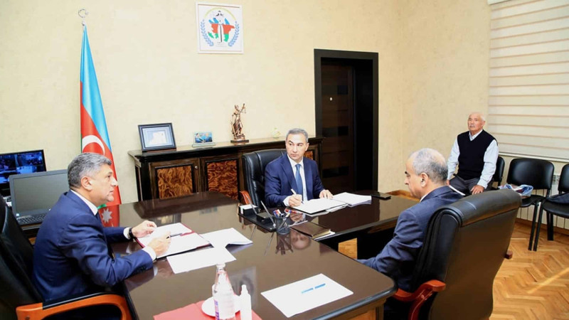 Sumqayıt Apellyasiya Məhkəməsinin sədri Xaçmazda qəbul və müşavirə keçirib
